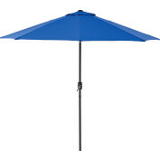 Global Industrial™ Outdoor Umbrella with Tilt Mechanism, Olefin Fabric, 8-1/2'W, Blue