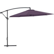 Parapluie cantilever industriel™ mondial avec manivelle, inclinaison et croisillon, tissu oléfine, 10'W, marine