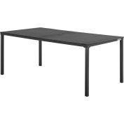 Global Industrial™ 70 « Rectangular Resin Table à manger extérieure, Noir