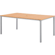 Global Industrial™ 70 « Rectangular Resin Table à manger extérieure, Tan