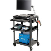 Global Industrial™ Mobile Powered Laptop Cart with 40AH Battery