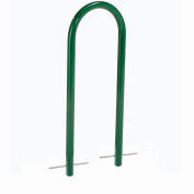 Global Industrial U-Rack Bike Rack, 2-Bike Capacity, Below Ground Mount, Green