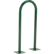Global Industrial™ U-Rack Bike Rack, Green, 2-Bike, Flange Mount