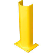 1/4" Thick 18" H Steel Post Protector Yellow