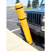 52" H FlexBollard™ - Installation d’asphalte - couverture jaune/noir bandes