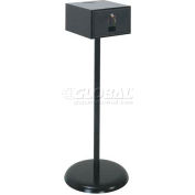 Boîte de dépôt 11" W x 6-1/4" H x 12 "D noir