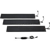 HeatTrak® Outdoor Snow & Ice Melting Heated Stair Mat 1/2" Thick 1' x 8' 120 Volt Black
