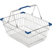 VersaCart® fil panier 30 litres avec poignées en plastique bleues, qté par paquet : 20