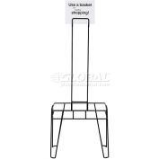 VersaCart ® Hand Basket Stand and Sign for 26 Liter Shopping Basket