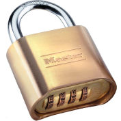 Cadenas à combinaison personnalisée en laiton Master Lock® No. 175D - 2 po de L