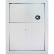 Bradley Corporation Recessed Toilet Seat Cover Dispenser, 500 Seat Covers - 584-000000