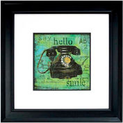 Crystal Art Gallery - Hello With A Smile - 26"W x 26"H, Double Mat Framed Art
