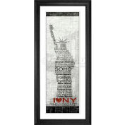 Crystal Art Gallery - New York - 20"W x 44"H, Double Mat Framed Art