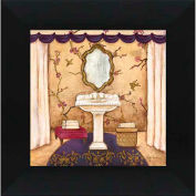 Crystal Art Gallery - Purple Passion Sink 2 - 16"W x 16"H, Straight Fit Framed