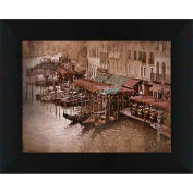 Crystal Art Gallery - Gondolas 1 - 20"W x 16"H, Straight Fit Framed
