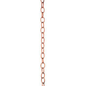 Chaîne de pluie petit Single Link bonnes orientations, poli cuivre