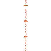 Chaîne de pluie parapluie bonnes orientations, poli cuivre