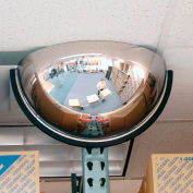 Half Dome Panoramic Acrylic Mirror, Indoor, 32" Dia., 180° Viewing Angle
