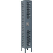 Global Industrial Infinity® Single Tier 1 Dr Ventilated Locker,12"Wx12"Dx72"H,Unassembled