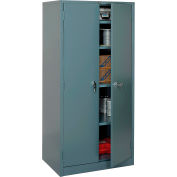 Global Industrial Storage Cabinet, Turn Handle, 36"Wx24"Dx78"H, Gray, Unassembled