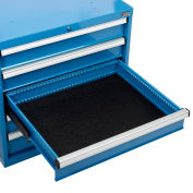 Ensemble de tapis de tiroir industriel™ Global, armoire à tiroirs modulaire de 30 po L x 27 po P, noir