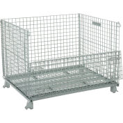 Global Industrial™ Folding Wire Container 48"L x 40"W x 36-1/2"H 3000 Lb. Capacité