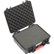 Global Industrial™ Waterproof Hard Case W/Pinch Tear Foam, 11"L x 9-11/16"W x 4-3/16"H, Noir