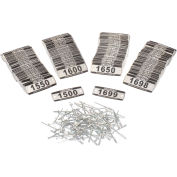 Global Industrial™ Locker Number Plate Kit, numéroté 1500-1699, 200/Pack