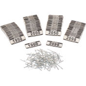 Global Industrial™ Locker Number Plate Kit, numéroté 1900-2099, 200/Pack