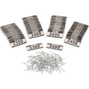 Global Industrial™ Locker Number Plate Kit, numéroté 2300-2499, 200/Pack