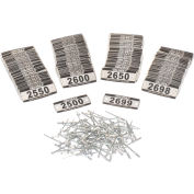 Global Industrial™ Locker Number Plate Kit, numéroté 2500-2699, 200/Pack