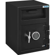 Global Industrial B-Rate Depository Safe Front Loading, 1 Door, Digital Lock, 14Wx14Dx20-1/4H