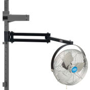 Global Industrial™ bras de ventilateur pour ventilateur de 12 « diamètre, 23 « L, noir