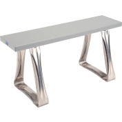 Banc de vestiaire industriel™ global, plateau en plastique avec pieds trapèzes, 36 « L x 9-1 / 2 " P x 17 « H