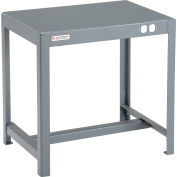 Global Industrial Deluxe Machine Table, 12 Gauge Welded Top, 24"W x 18"D x 24"H