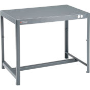 Global Industrial Deluxe Machine Table, 12 Gauge Welded Top, 36"W x 24"D x 30"H