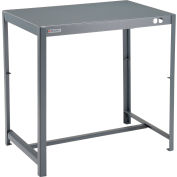 Global Industrial Deluxe Machine Table, 12 Gauge Welded Top, 36"W x 24"D x 36"H