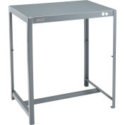 Global Industrial Deluxe Machine Table, 12 Gauge Welded Top, 36"W x 24"D x 42"H
