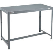 Global Industrial Deluxe Machine Table, 12 Gauge Welded Top, 48"W x 24"D x 36"H