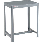 Global Industrial Standard Machine Table, 14 Gauge Welded Top, 24"W x 18"D x 30"H