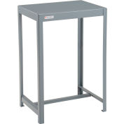 Global Industrial Standard Machine Table, 14 Gauge Welded Top, 24"W x 18"D x 36"H