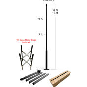 Eleding® Outdoor Universal Metal Light Post Pole, 156"H