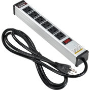 Global Industrial™ Power Strip, 6 points de vente, 15A, 6' Cord