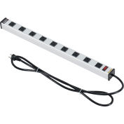 Global Industrial™ Power Strip, 9 points de vente, 15A, 25"L, 6' Cord