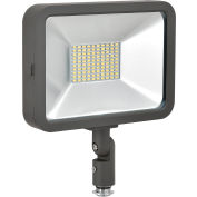 Global Industrial™ LED Flood Light, 50W, 4500 Lumens, 5000K, w/Knuckle Mount