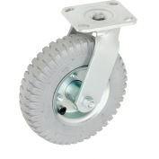 Global Industrial™ Swivel Plate Caster 8" Full Pneumatic Wheel 300 lb. Capacité