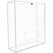 TrippNT Acrylic Medium Apparel Dispenser for Hairnet/Beard Covers, 15"W x 18"H x 6"D