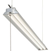 Global Industrial™ 60" LED Aluminum Shop Light, 35W, 4000K, 4375 Lumens, 48" Adj Height, 6'Cord