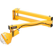Global Industrial Double Arm Dock Light w/ Screw-In Base, 40" Reach, Par38 Bulb Compatible