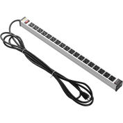 Global Industrial™ Power Strip, 18 Outlets, 15A, 24"L,  15' Cord